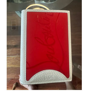 Christian Louboutin Men's Red Embossed Logo Bifold Wallet